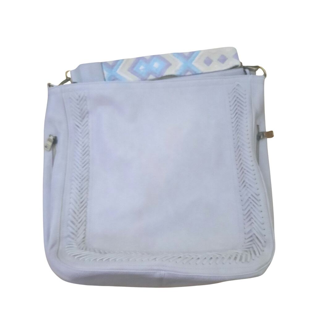 Jen & Co Aris Hint of Lilac Vegan Hobo Bag With Guitar Printed Design Strap